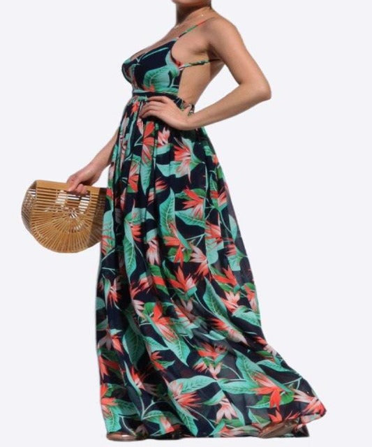 Birds of Paradise Navy Maxi Dress Birds of Paradise Navy Maxi Dress