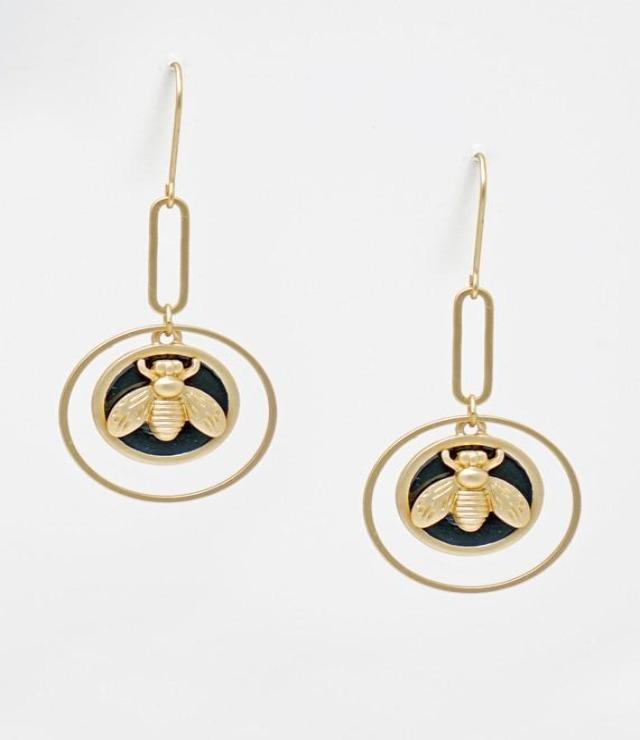 Bee Hive Drop Earrings - DeVanitè Boutique