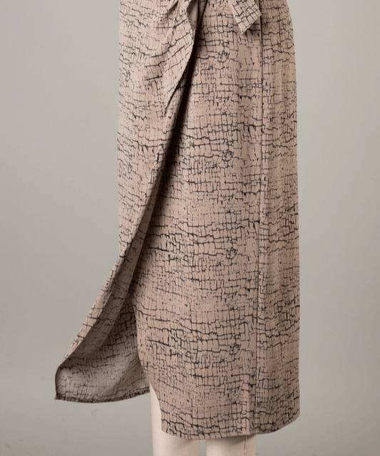 Croc Print Wrap Skirt - DeVanitè Boutique