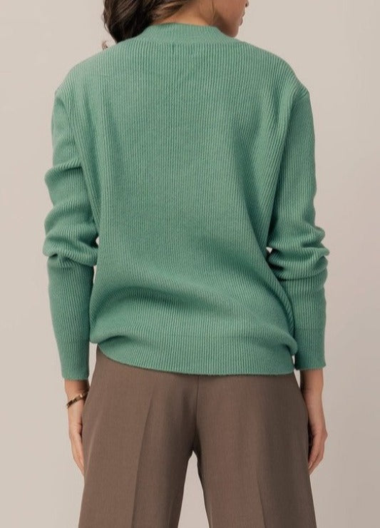 Dreamers V Neck Boxy Sweater - DeVanitè Boutique