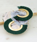 Fan Tassel Hoop Earrings - DeVanitè Boutique