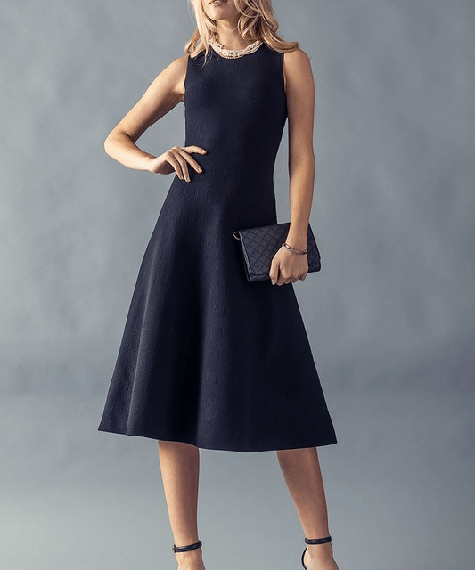 Knit A-line Midi Dress Knit A-line Midi Dress
