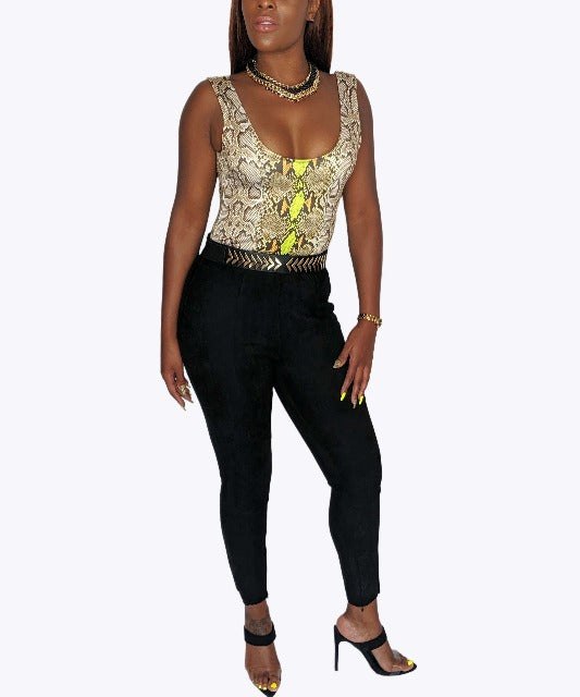 Wild Thang Snakeskin Bodysuit - DeVanitè Boutique