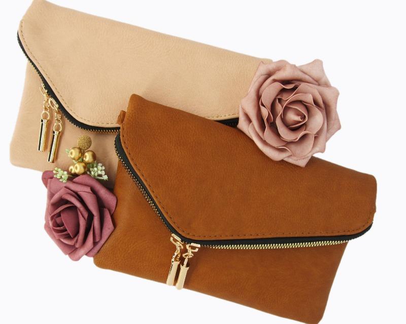 Vanity Blush Envelope Crossbody Bag - DeVanitè Boutique