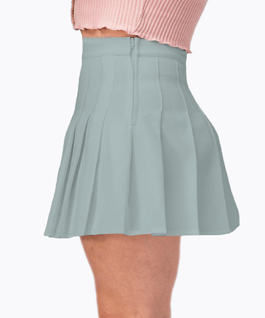 Vintage Pleated Tennis Skirt Sage - DeVanitè Boutique