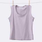 Mauve Vintage Ribbed Knit Tank - DeVanitè Boutique
