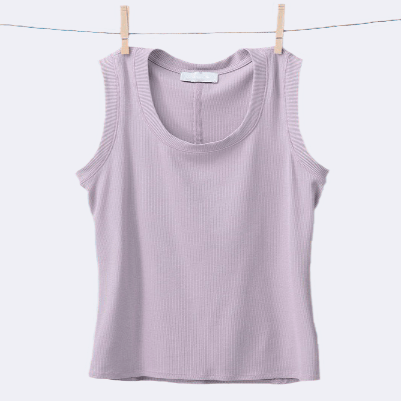 Mauve Vintage Ribbed Knit Tank - DeVanitè Boutique