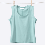 Sage Vintage Ribbed Knit Tank - DeVanitè Boutique