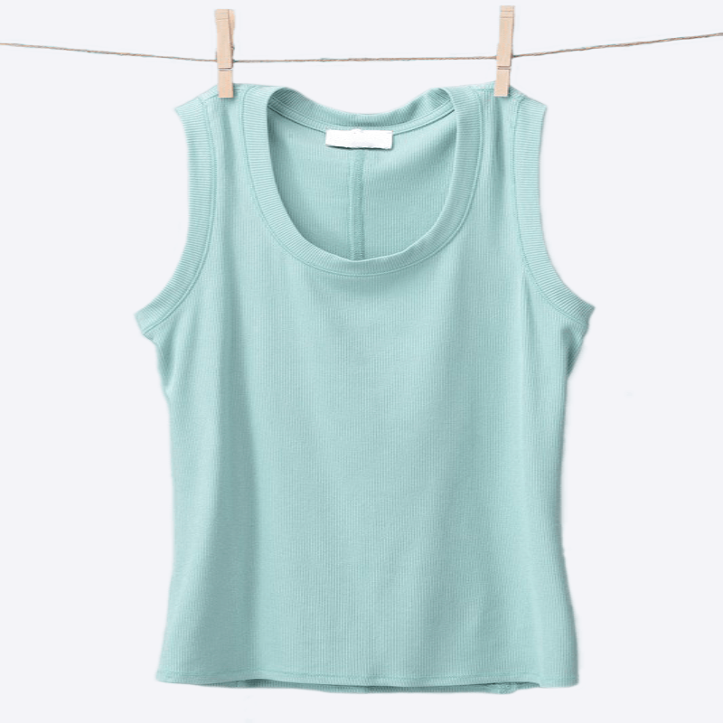 Sage Vintage Ribbed Knit Tank - DeVanitè Boutique